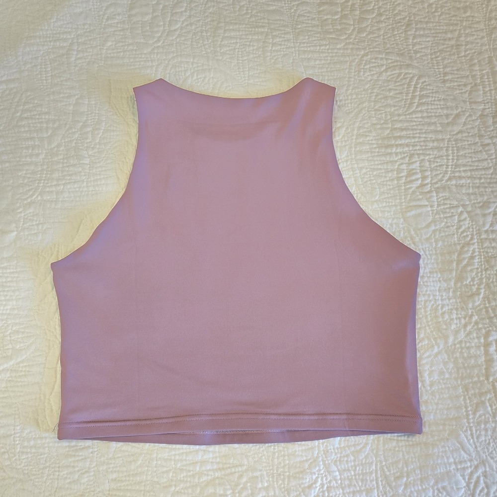 REORIA Sleeveless High Neck Double Lined Casual Basic Tank Plum XL - Picture 8 of 10